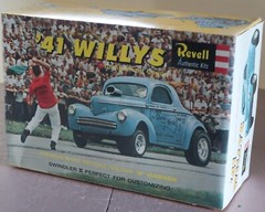 Stone, Woods & Cook ’41 Willys Revell 1/25 Model Kit NOS 1995 Open Box and Bags
