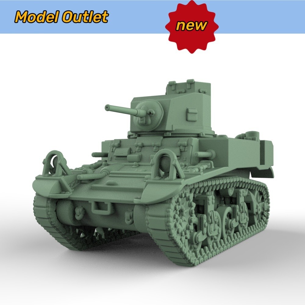 MRY-SFW 1/200 Military Model Kit US M2A4 Light Tank