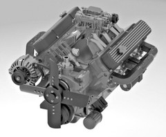 DODGE MOPAR 440 MAGNUM – ENGINE – 1:64 Matchbox HOT WHEELS treasure mod custom