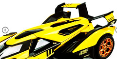 Lamborghini Race Car24Le Man Custom Built HyperCar12Carousel YELO1 18METAL Model