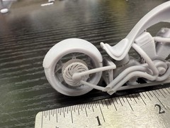 1/25 3d 12k Printed Custom Chopper Kit