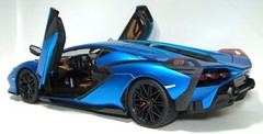 Lamborghini 1:18Race Car12Custom Built Concept Metal Body Model Carousel BLUE 24
