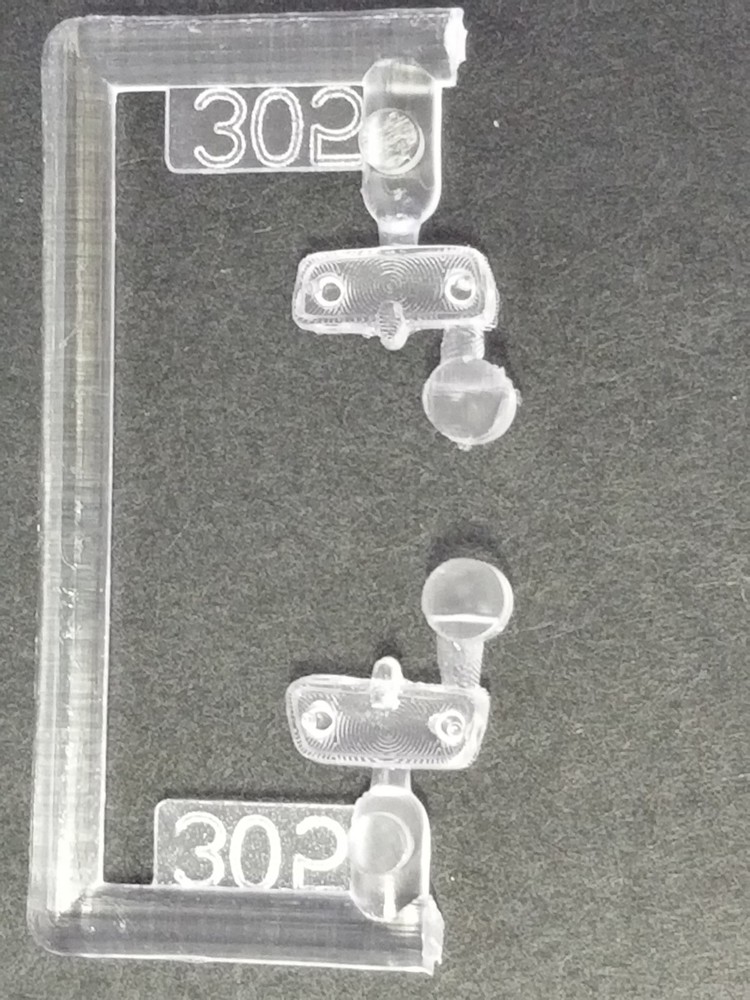 1958 Edsel Pacer BACKUP LIGHTS from AMT 1:25 Model Kit 58