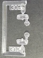 1958 Edsel Pacer BACKUP LIGHTS from AMT 1:25 Model Kit 58
