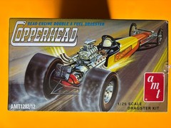 COPPERHEAD REAR ENGINE DRAGSTER MODEL KIT AMT ROUND 2 1/25 SCALE NEW COOL LOOK!!