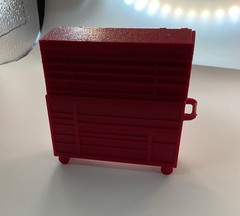 72 Tool Box Triple Bank Rolling Cabinet 1 25 Scale Garage Diorama Shop Scenery