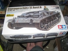 Parts sealed Sturmgeschutz III Ausf.B by Tamiya in 1/35 scale from 2005