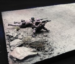 1/35 Scale Military Diorama Base Terrain Display Model Soldiers Figures Diecast