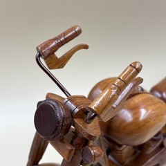 Handmade FX-Style Cruiser Motorcycle Wood Model, Bike Decor