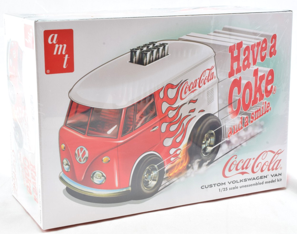 AMT “Coca-Cola” Volkswagen Custom Van Show Rod 1:25 Plastic Model Car Kit 1518