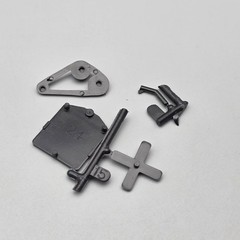 Monogram 1/24 Black Widow Hot Rod Parts Kitbash Engine Pieces Radiator Fan Belt