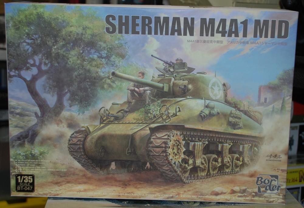 Parts Sealed NIB Border BT-047 1/35 Scale M4A1 Sherman Mid-Prod New Tooling 2024