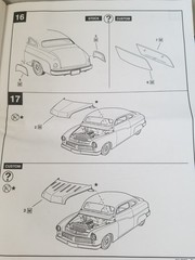 1949 Mercury Custom CRUISER FENDER SKIRTS for Revell 1:25 Model Kit 49 BUBBLE