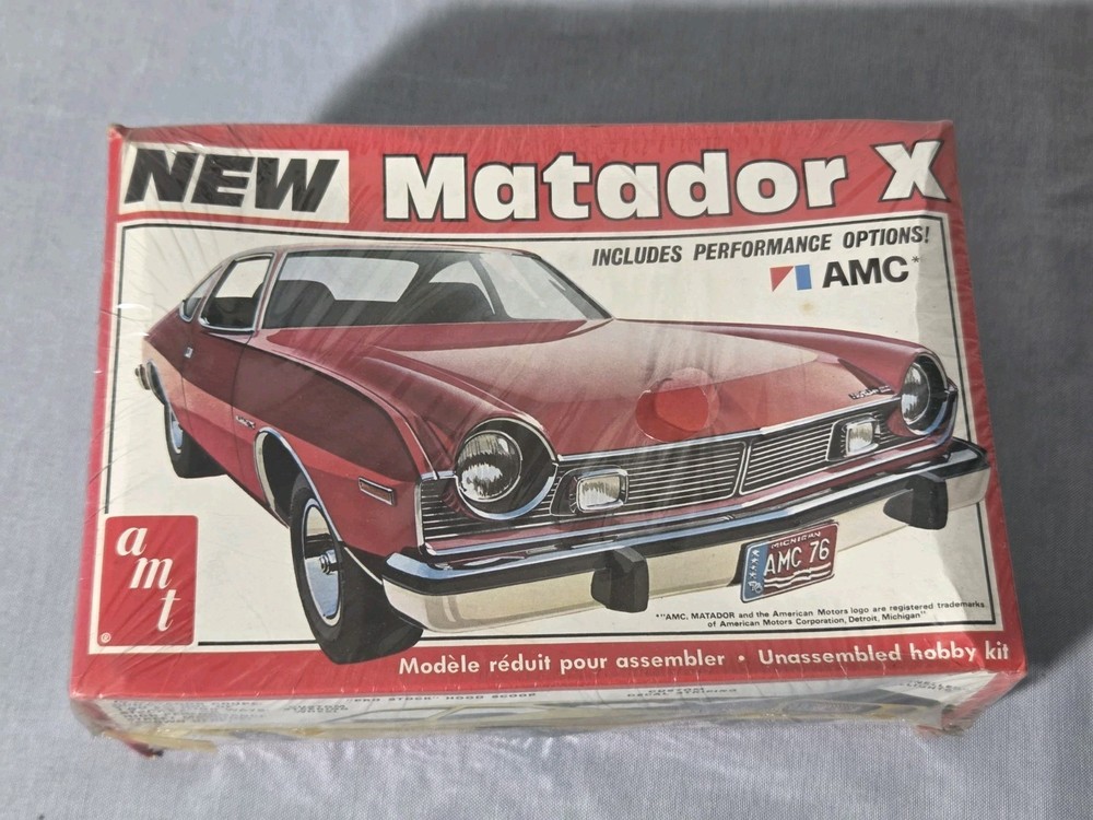 RARE Vintage 1/25 AMT AMC NEW MATADOR X T467 NEW OLD STOCK FACTORY SEALED 1976