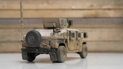 Hand Painted 1/35 Scale US Army Hummer M1151 Jeep Desert Color Plastic Model