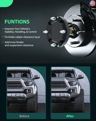 SCITOO 4Pcs Wheel Spacers 1 inch 4×156 Bore 131mm Studs 12×1.5 4Lug Wheel