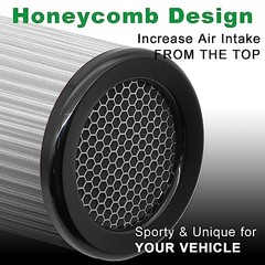 3 3.5 4 inch Cold Air Intake Filter 76mm 89mm 101mm Performance Cone B-4in-Red