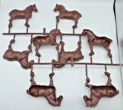 Vintage AMT Budweiser Clydesdale 8-Horse Hitch 1/20 Model Kit #7702 1978