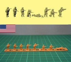 1/144 USA Delta Force in action (fine detail 8 figures) Resin Kit