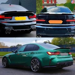 KHK G20 Trunk Spoiler, Gloss Black Car Rear Trunk Tail Spoiler, M4 Style Rear