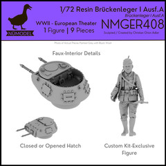 NUMODEL NMGER408 | 1/72 Resin WWII Bruckenleger I Ausf A Light Tank Model Kit