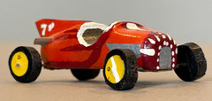 Vintage Custom Built Wood Midget Racer Model Indy 500 Marx Slush Race Stock Car