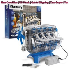 Discovery Mindblown Model Engine Kit for Children Moving Parts LED Lights NEW