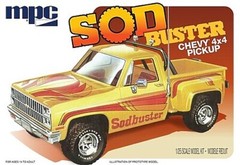 MPC 1981 Sod Buster Chevy Stepside Pickup Truck – Plastic Model Truck Kit