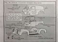 40 FORD SEDAN DELIVERY – FULL FENDERS – AMT T769 – MODEL CAR KIT PARTS LOT