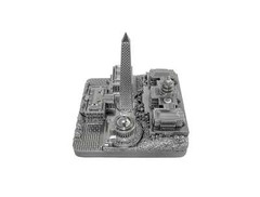 Washington DC Silver Skyline Landmark 3D Model 4 1/2 inches