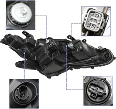 2018-2022 Camry L LE SE Headlights,Led Projector Headlight Assembly Compatible w