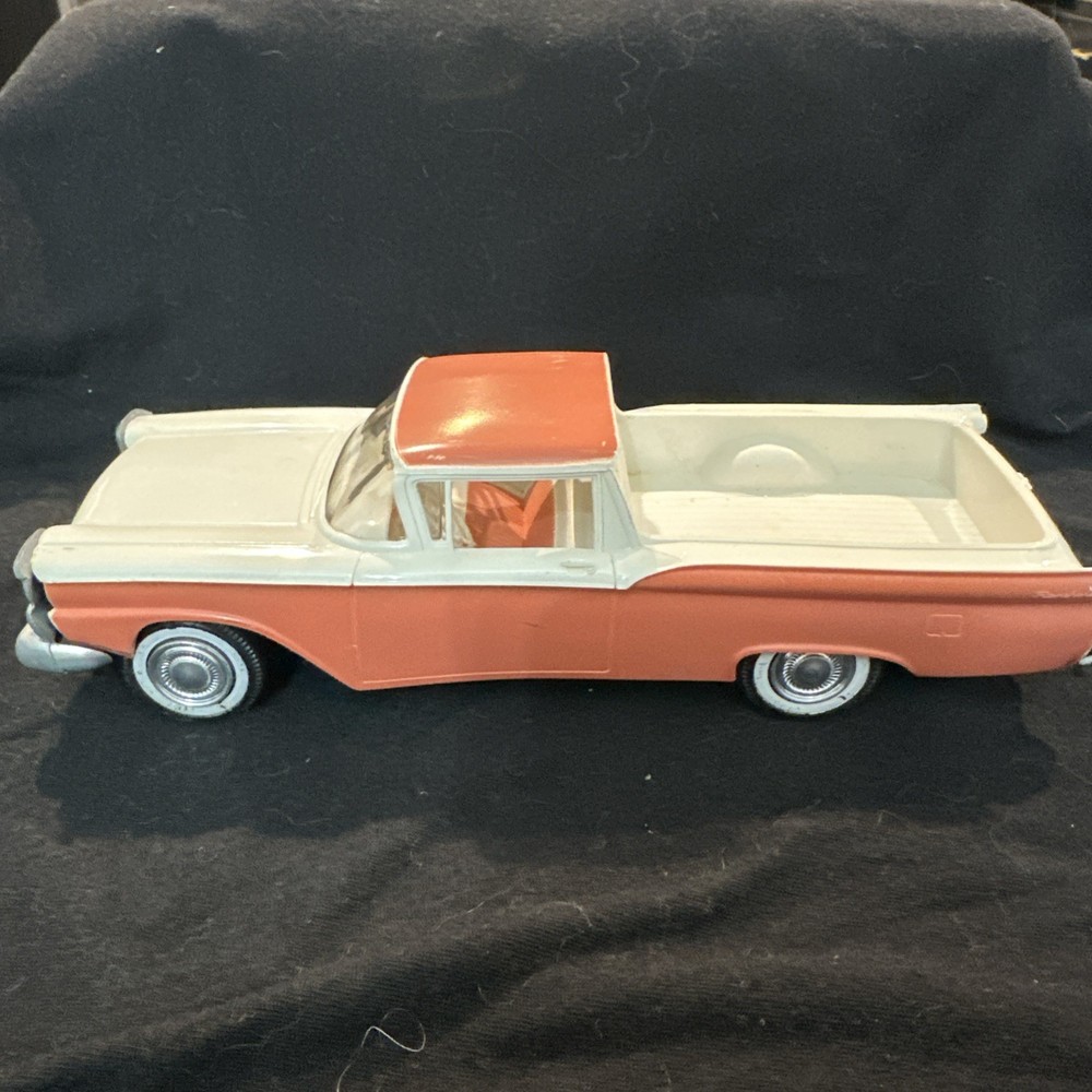 PMC 1959 Ford Ranchero Pickup 1/25 Promo Friction Torch Red/White VF-XLNT