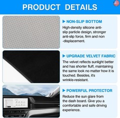 Autorder Dashboard Cover Mat for Toyota Camry 2025 2026 Accessories Dash Cover