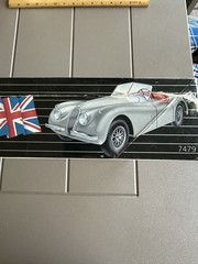 Sealed New ERTL 1948 Jaguar XK 120 Metal Kit (with Plastic Parts) 1:18 Scale