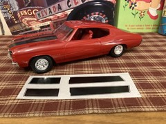 1970 CHEVELLE SS 454 CHEVROLET PROMO CAR 1971 MODEL “J-Kraft” DECAL SHEET 1:25