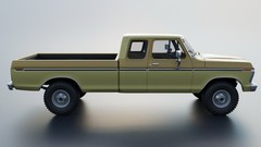 3d Printed 1/25 1974 Ford F250 SuperCab Model Kit