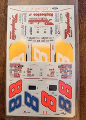 1/24 POWERSLIDE 1995 #8 JEFF BURTON RAYBESTOS BRAKES FORD NASCAR DECAL