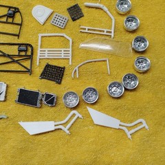 1/25 Vintage Junkyard Asstd Nascar Parts Lot Chevy Ford