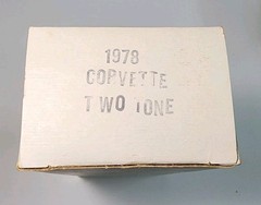 MPC 1978 Chevy Corvette Two Tone Silver & Gray 1/25 Plastic Dealer Promo Model