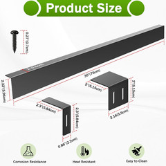 30″ Slide-In Range Rear Filler Kit,Kitchen Stove Gap Covers,Stainless Steel Back