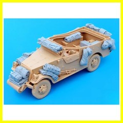 1/35 Scale Die-Cast Resin Model Assembled Kit US M3A1 Scout Car Accessories S…