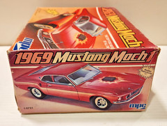 MPC 1969 Mustang Mach 1 Model Kit 1:25 1-0731 New OPEN Box 1984