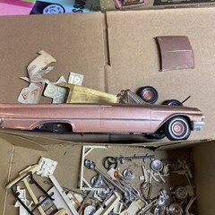 Vintage Rare AMT 1961 Ford Convertible 3 In 1 Kit #149 Started Rebuilder