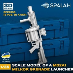 Set of scale models “M32A1 Milkor grenade launchers”, (5 pcs.) 1/35 Spalah 27335