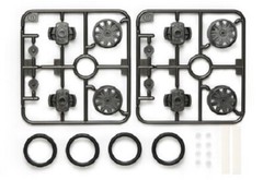 Tamiya MINI 4WD LOW-PROFILE TIRE & 1-WAY WHEEL SET Upgrade Parts 15443