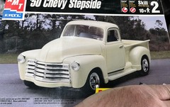 AMT 8051 1950 Chevy 3100 Pickup Truck Stepside vintage Car Model KIT 1/25 McM
