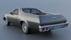 ABS-LIKE RESIN 3D PRINTED 1/25 1973 CHEVROLET EL CAMINO FULL KIT