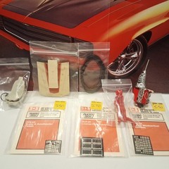 Vintage S&S Specialties 1/24 Model Car Parts Lot 3 NOS Photo-Etch Engine