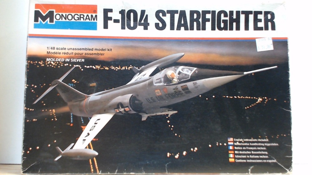 Monogram #5409 F-104 Starfighter 1/48 Scale