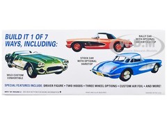 SKILL 2 MODEL KIT 1960 CHEVROLET CORVETTE 7-IN-1 1/25 SCALE MODEL BY MPC MPC1002